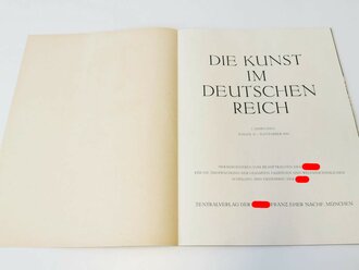 "Die Kunst im deutschen Reich"  Grossformatiges Heft Folge 11, November 1943