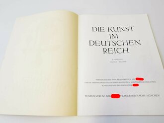 "Die Kunst im deutschen Reich"  Grossformatiges Heft, Folge 7, Juli 1940