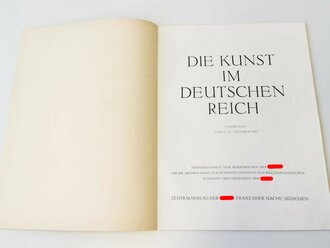 "Die Kunst im deutschen Reich"  Grossformatiges Heft Folge 10, Oktober 1940