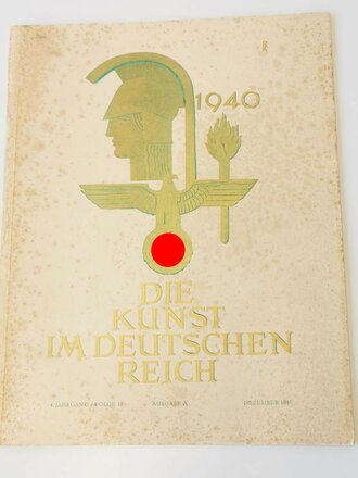 "Die Kunst im deutschen Reich"  Grossformatiges Heft Folge 12, Dezember 1940