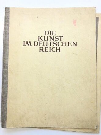 Einbanddecke zum grossformatigen Heft "Die Kunst im...