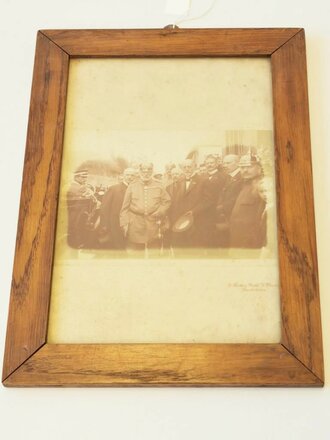 Prinz Leopold von Bayern  , original gerahmtes Foto, Rückseitig beschriftet 8.Mai 1917. Maße des Rahmens20,5 x 28,5cm