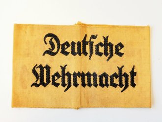 Wehrmacht, Armbinde für Zivilangestellte, leichte Tragespuren