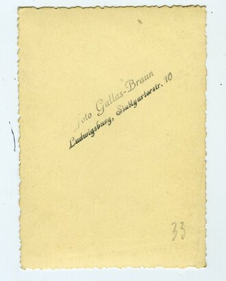 Portrait eines Reserveoffiziers der Luftwaffe mit EK 1, Maße 6 x 9cm