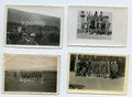 6 Aufnahmen von Angehörigen der WaffenSS, zweimal mit Ärmelband "Prinz Eugen" und Auszeichnungen, Maße 12 x 15cm, 6 x 9 cm