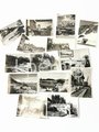13 Aufnahmen Obersalzberg, Berghof "Touristenfotos" wohl aus der Nachkriegszeit, Maße 7 x 10 cm