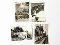 13 Aufnahmen Obersalzberg, Berghof "Touristenfotos" wohl aus der Nachkriegszeit, Maße 7 x 10 cm