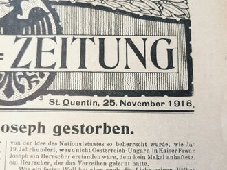 Armee-Zeitung, Nr. 291, St. Quentin, datiert 25....