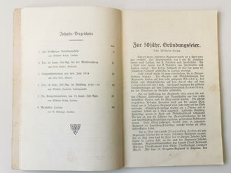 50. Jähriges Regiments-Jubiläum des ehemaligen Bayer.18.Inf.Rgts. am 8.9. und 10.August 1931 in Landau-Pfalz, 70 Seiten