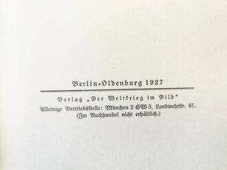 Der Weltkrieg im Bild, datiert 1927, 349 Seiten