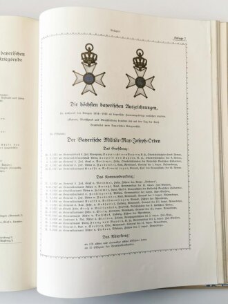 Das Bayernbuch vom Weltkriege 1914 - 1918, Band I+II, datiert 1930, insgesamt 897 Seiten