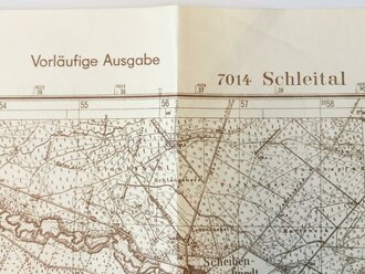 Deutsche Heereskarte Schleital/Forbach, 58 x 60 cm,...