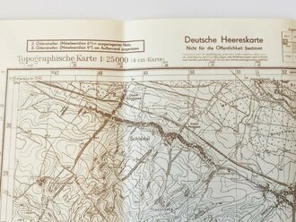 Deutsche Heereskarte Schleital/Forbach, 58 x 60 cm,...