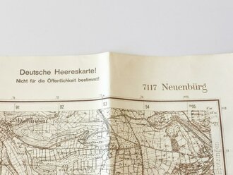 Deutsche Heereskarte Neuenbürg/Pontarlier, 60 x 57...