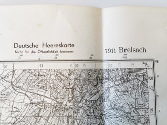 Deutsche Heereskarte Breisach, 74 x 60 cm
