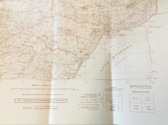 Deutsche Heereskarte Cannobio - Italien, Maße 45 x 50 cm