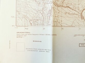Deutsche Heereskarte Cevio - Italien, Maße 45 x 50 cm