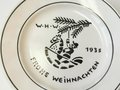 Winterhilfswerk Teller "Frohe Weihnachten 1935" Durchmesser 17cm. guter Zustand, neuzeitliche Halterung