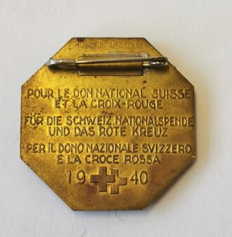 Schweiz, Abzeichen "Für die Schweiz. Nationalspende und das Rote Kreuz"