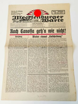 Mecklenburger Warte - Rostocker Zeitung, Nr. 41, 18. Oktober 1931