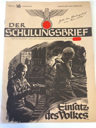 Der Schulungsbrief, viertes Heft 1943, Folge 7/8)