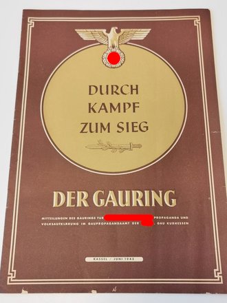 Der Gauring - "Durch Kampf zum Sieg", Kassel, datiert Juni 1943