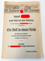 "Adolf Hitlers große Rede vor dem Reichstag", 30. Januar 1934, A5, 23 Seiten
