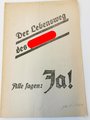 "Der Lebensweg des Führers - Alle sagen: Ja!", A5, 15 Seiten