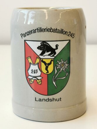 Bierkrug Bundeswehr "Panzerartilleriebataillon 245 Landshut"