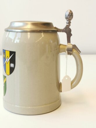 Bierkrug Bundeswehr mit Deckel und Gravur "Zur...