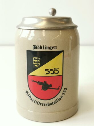 Bierkrug Bundeswehr mit Deckel "Böblingen...
