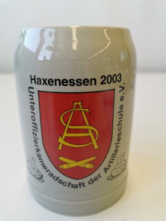 Bierkrug Bundeswehr "Haxenessen 2003...