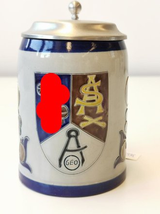 Bierkrug Bundeswehr mit Deckel "Artillerieschule"