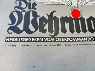 Die Wehrmacht - "Das Ende des britischen Kreuzers York in der Suda-Bucht", Nummer 13, 18. Juni 1941