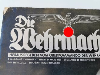 Die Wehrmacht - "Der Oberbefehlshaber des Heeres Generaloberst von Brauchitsch", Nummer 7, 29. März 1939