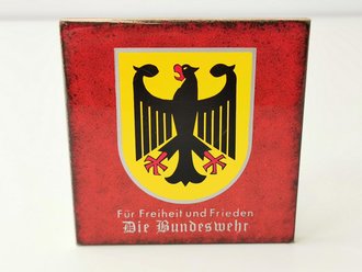 Bundeswehr, dekorative Fliese "Für Freiheit und Frieden Die Bundeswehr", Maße 11 x 11 cm