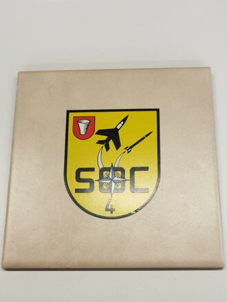 Bundeswehr, dekorative Fliese "SOC 4", Maße 15 x 15 cm