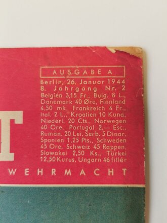 Die Wehrmacht, Nummer 2, 26. Januar 1944