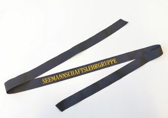 Bundesmarine, Mützenband "Seemannschaftslehrgruppe", Länge ca 150 cm