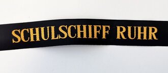 Bundesmarine, Mützenband "Schulschiff Ruhr", Länge ca 150 cm