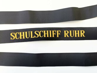 Bundesmarine, Mützenband "Schulschiff Ruhr", Länge ca 150 cm