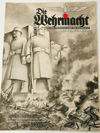 Die Wehrmacht - "Wie ein unüberwindlicher Wall", Nummer 1, datiert 3. Januar 1940