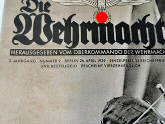 Die Wehrmacht - "Theo Matejko zeichnet: Im Rücken des Feindes", Nummer 9, datiert 26. April 1939