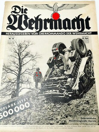 Die Wehrmacht - "Österreichische Maschinengewehr-Karrete", Nummer 10, Zweite Mai-Ausgabe 1938