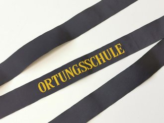 Bundesmarine, Mützenband "Ortungsschule", Länge ca 150 cm