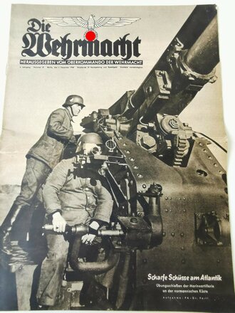 Die Wehrmacht - "Scharfe Schüsse am Atlantik", Nummer 25, datiert 4. Dezember 1940