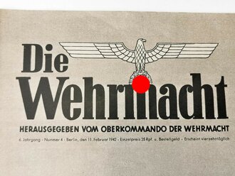 Die Wehrmacht - "Generaloberst Rommel", Nummer 4, datiert 11. Februar 1942