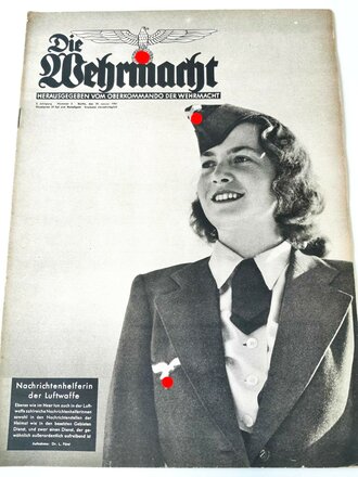 Die Wehrmacht - "Nachrichtenhelferin der Luftwaffe", Nummer 3, datiert 29. Januar 1941