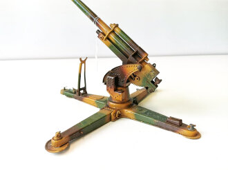 Blechspielzeug, Lineol Flak 8,8cm in Tarnbemalung ....