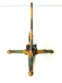 Blechspielzeug, Lineol Flak 8,8cm in Tarnbemalung . Ungereinigtes Stück, original lackiert